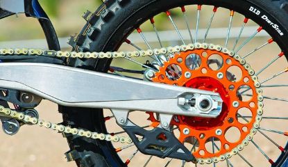 Sprocket on enduro bike